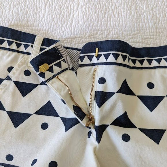J. Crew Chino Tribal Print Short - Size 6 - Picture 4 of 8